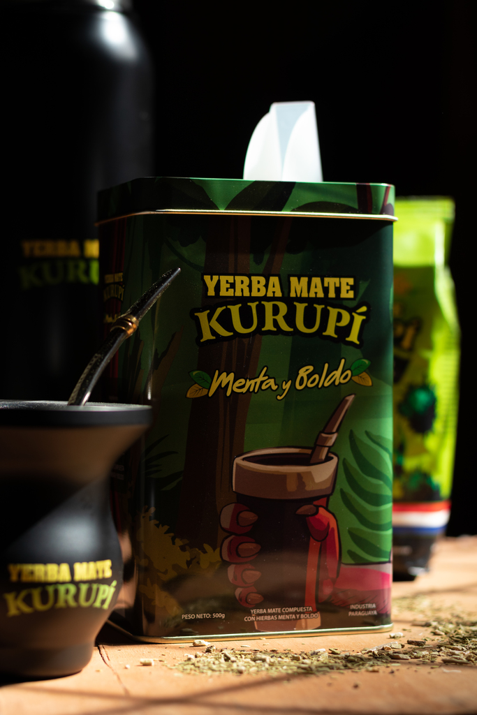 Yerba kurupi Menta y Boldo Edición Mitos - Lata de 500 gr